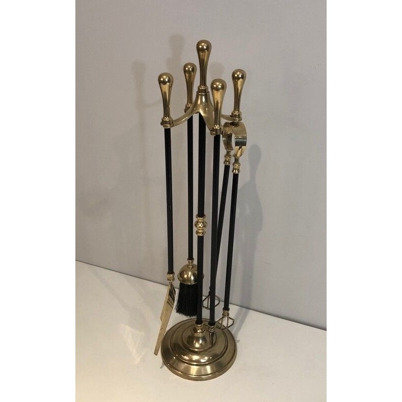 Nécessaire de Feu en Laiton et Métal Laqué