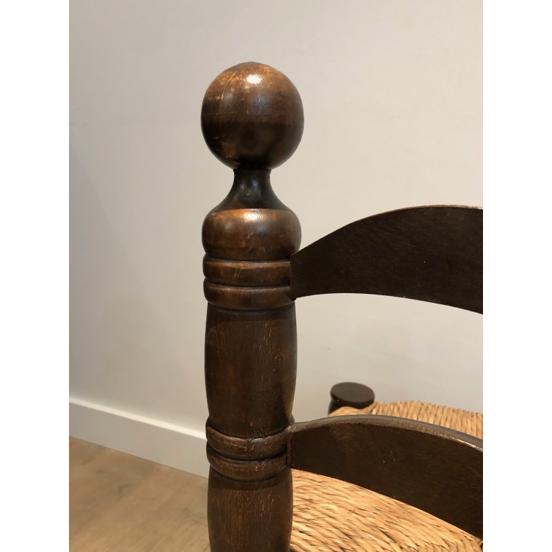 Paire de Chaises Brutalistes par Charles Dudouyt