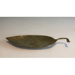 Brass Leaf-Form Vide-Poche, French Work, circa 1970