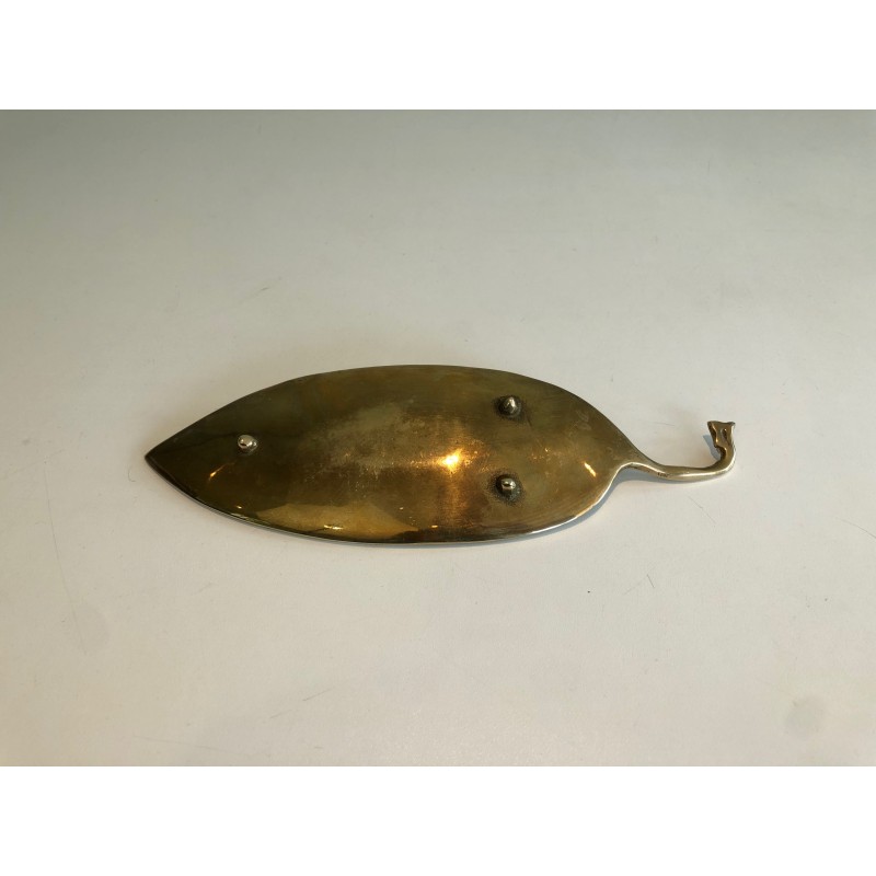 Brass Leaf-Form Vide-Poche, French Work, circa 1970