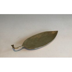 Brass Leaf-Form Vide-Poche, French Work, circa 1970