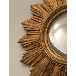 Miroir Soleil en Résine, Travail Français, vers 1970