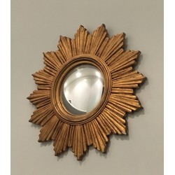 Miroir Soleil en Résine, Travail Français, vers 1970