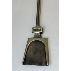 Modernist Brass Fireplace Tools on Stand, Italian Work, circa 1970