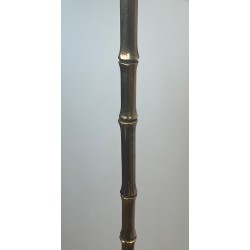 Lampadaire en Bronze Faux-Bambou, Maison Baguès, Art Déco, vers 1940