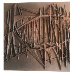 Modernist Cast Iron Fireback