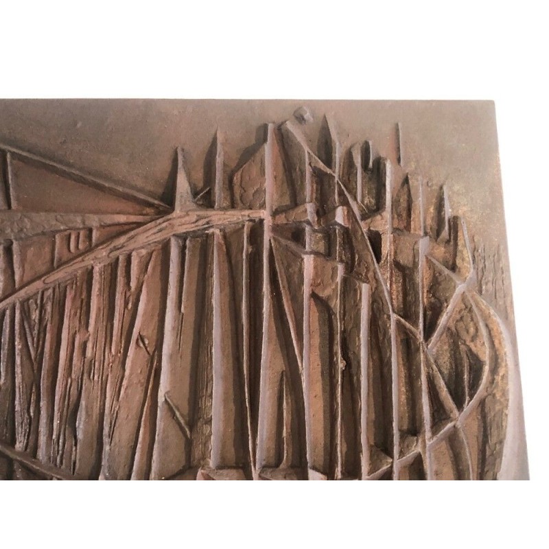 Modernist Cast Iron Fireback