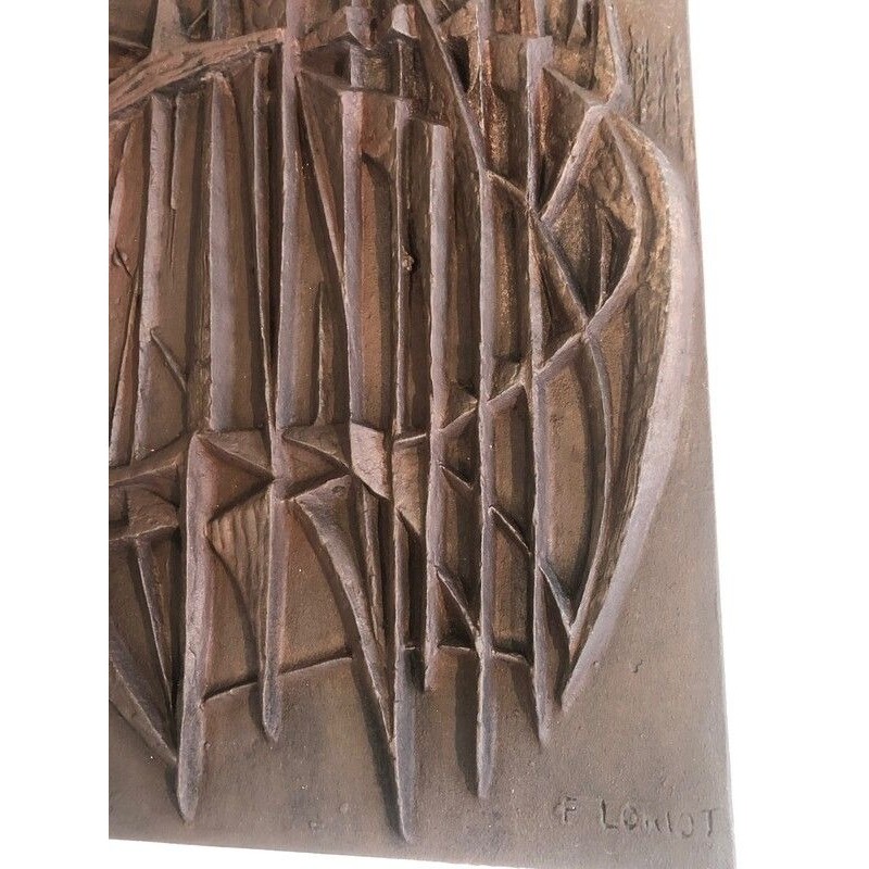 Modernist Cast Iron Fireback