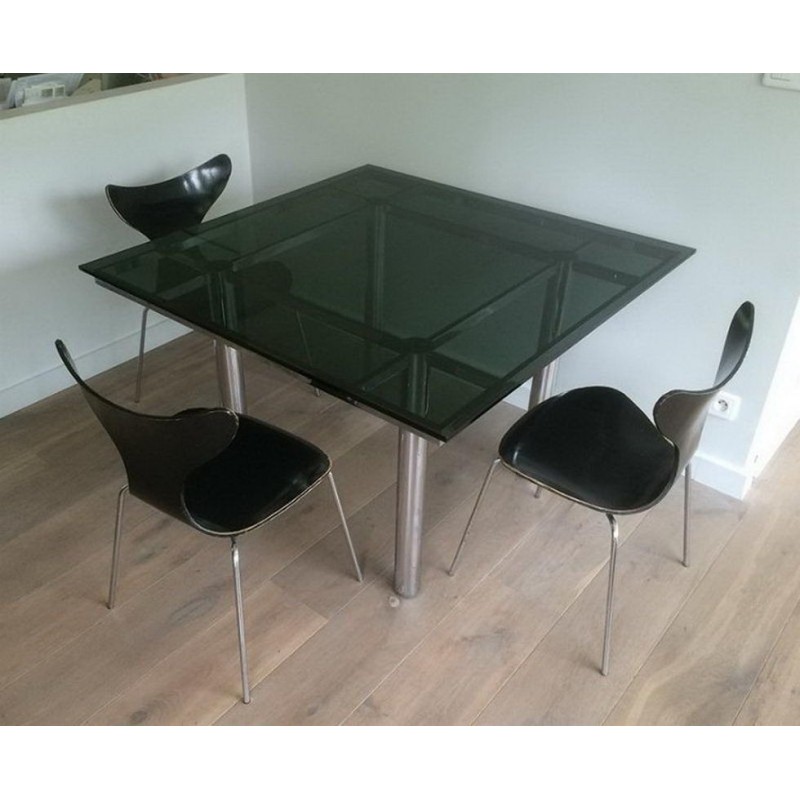 Chrome Dining Table by Tobia Scarpa, circa 1970