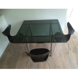 Chrome Dining Table by Tobia Scarpa, circa 1970