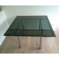 Chrome Dining Table by Tobia Scarpa, circa 1970