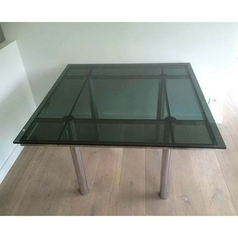 Chrome Dining Table by Tobia Scarpa, circa 1970