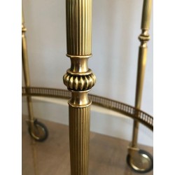 Neoclassical Style Brass Drinks Trolley