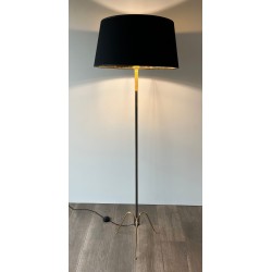 Lampadaire de Parquet Design en Laiton et Patine Canon de Fusil