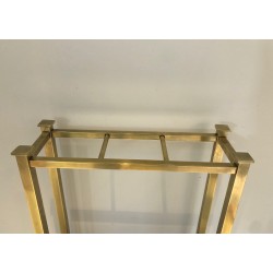 Brass and Metal Umbrella Stand, French Work, circa 1900