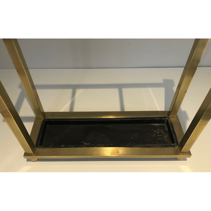 Brass and Metal Umbrella Stand, French Work, circa 1900