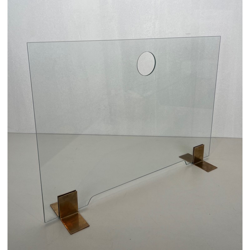 Pare-Feu en Verre et Laiton