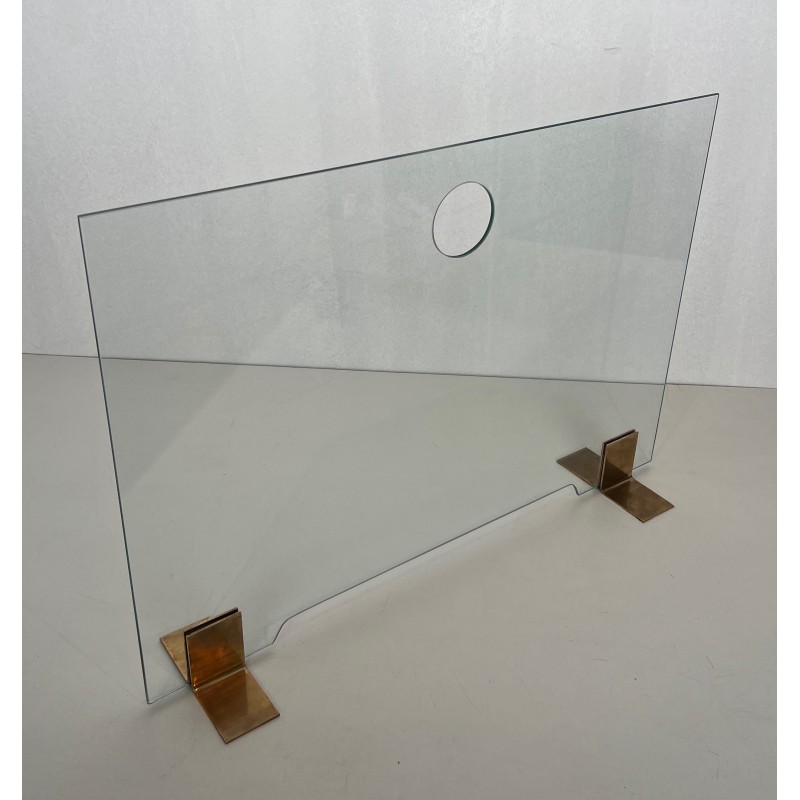 Pare-Feu en Verre et Laiton