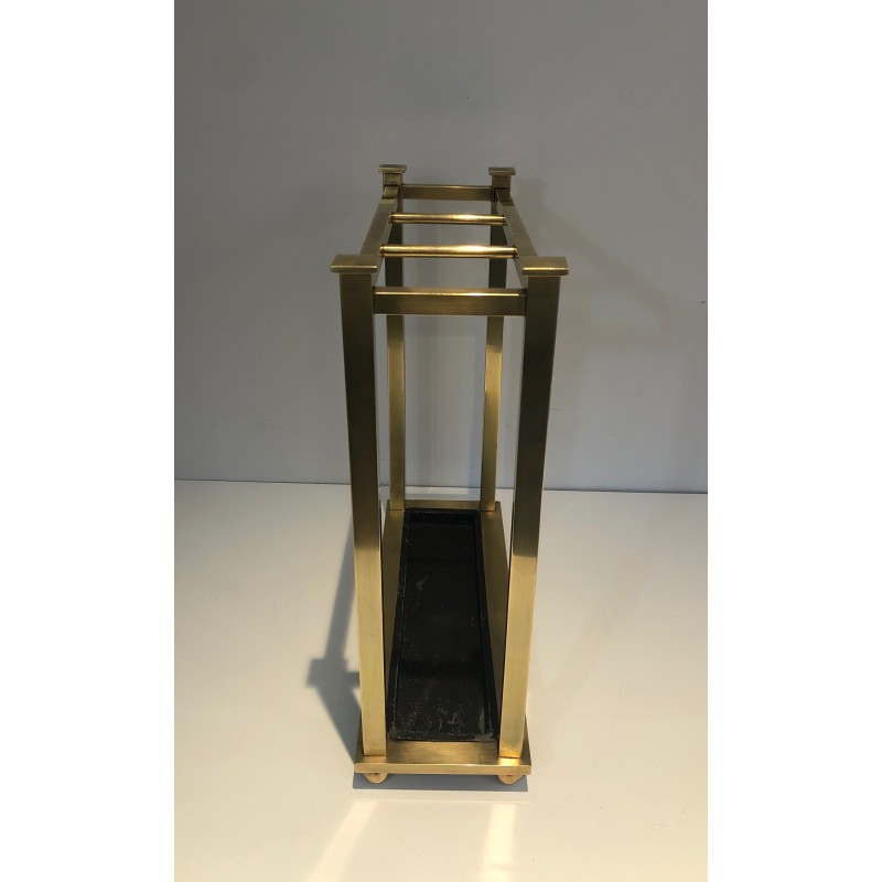 Brass and Metal Umbrella Stand, French Work, circa 1900
