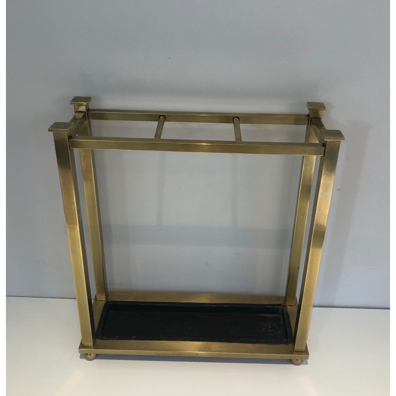 Brass and Metal Umbrella Stand, French Work, circa 1900