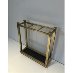 Brass and Metal Umbrella Stand, French Work, circa 1900