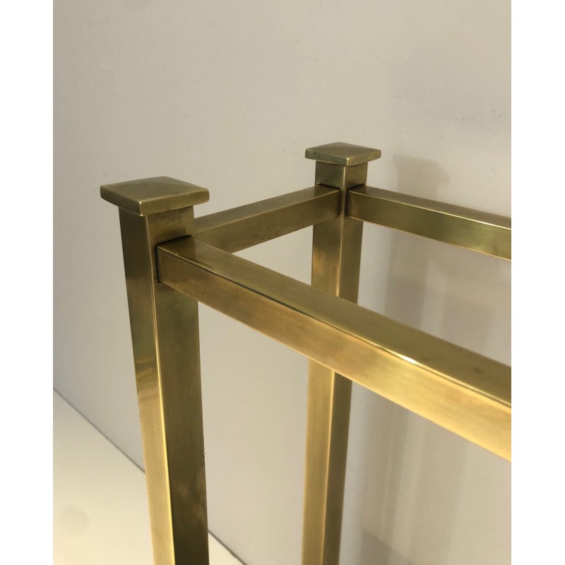 Brass and Metal Umbrella Stand, French Work, circa 1900