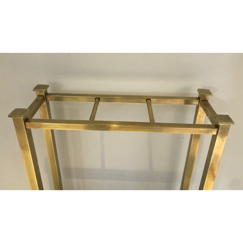 Brass and Metal Umbrella Stand, French Work, circa 1900