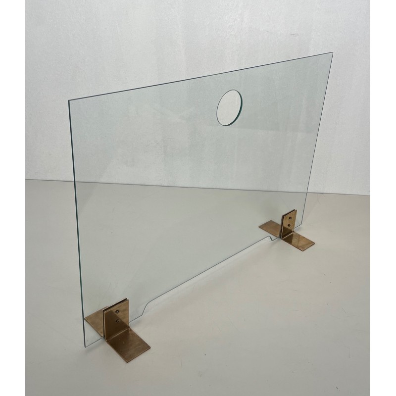 Pare-Feu en Verre et Laiton