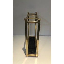 Brass and Metal Umbrella Stand, French Work, circa 1900