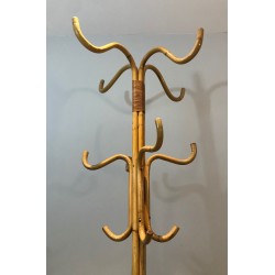 Rattan Coat Rack on Stand
