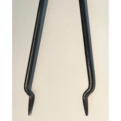 Nécessaire de Feu en Laiton et Métal Laqué à Décors de Canards