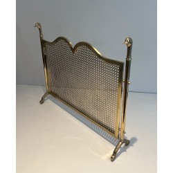 Pare-Feu Aux Têtes de Canards en Laiton