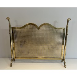 Pare-Feu Aux Têtes de Canards en Laiton