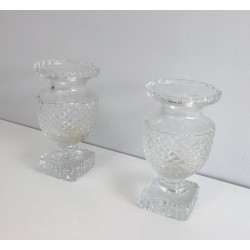 Pair of Medici-Style Crystal Vases