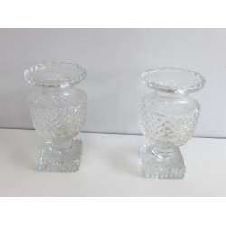 Pair of Medici-Style Crystal Vases