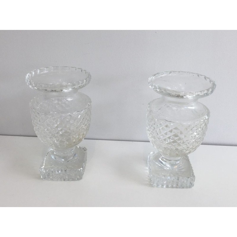 Paire de Vases Médicis en Cristal