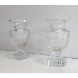 Pair of Medici-Style Crystal Vases