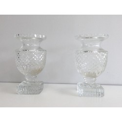 Pair of Medici-Style Crystal Vases