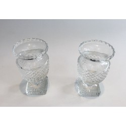 Paire de Vases Médicis en Cristal