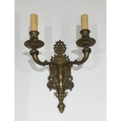 Pair of French Bronze Wall Sconces, circa 1920