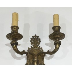 Pair of French Bronze Wall Sconces, circa 1920