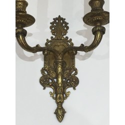 Pair of French Bronze Wall Sconces, circa 1920