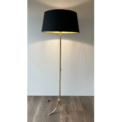 Lampadaire Néoclassique en Laiton par Maison Jansen, Travail Français, vers 1940