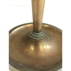 Art Déco Patinated Brass Desk Lamp, Manner of Jacques Quinet or Maison Perzel