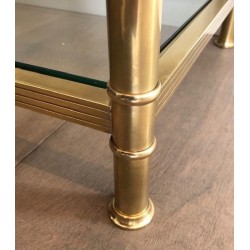 Three-Tier Brass Console