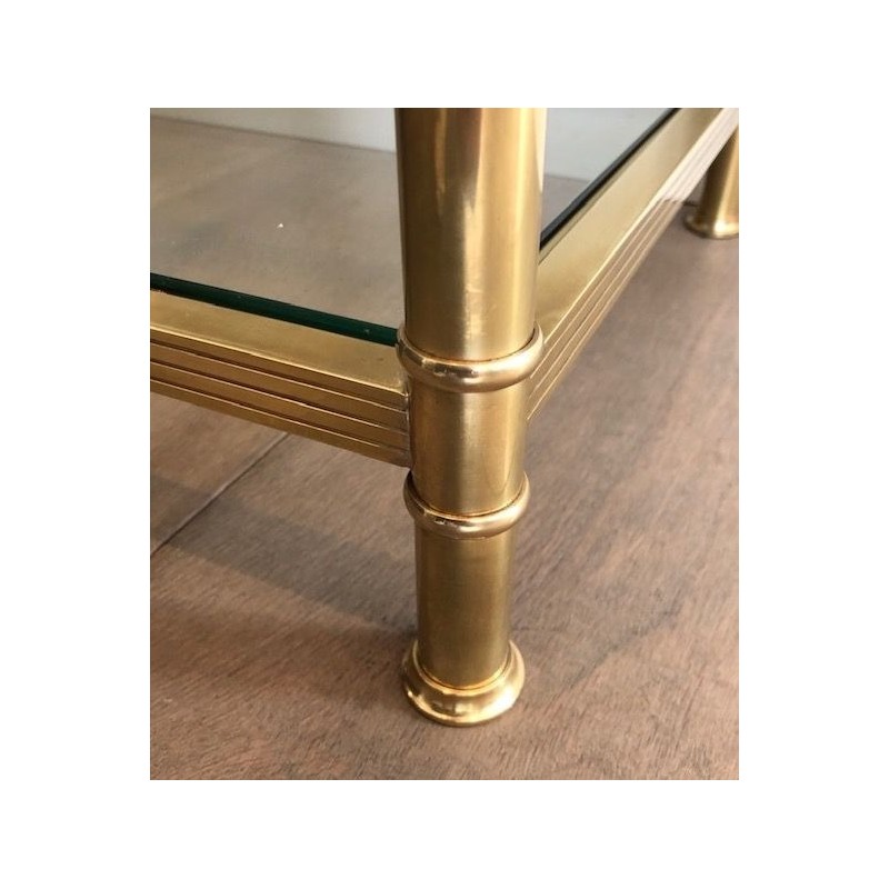 Three-Tier Brass Console