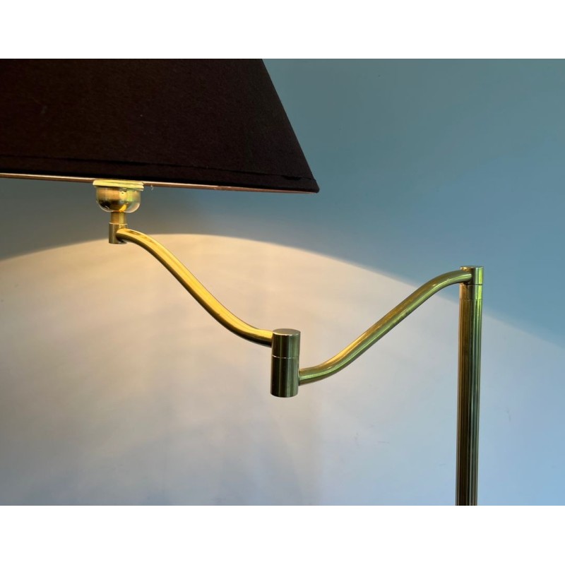 Adjustable Brass Reading Lamp with Claw Feet, Style of Maison Jansen, circa 1940