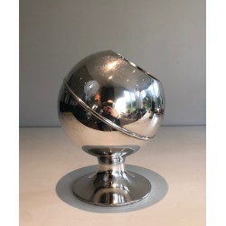 Seau à Champagne Chromé, Design Moderniste Français