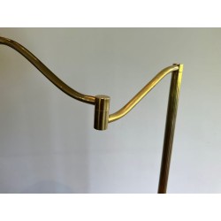 Adjustable Brass Reading Lamp with Claw Feet, Style of Maison Jansen, circa 1940