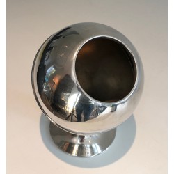 Seau à Champagne Chromé, Design Moderniste Français